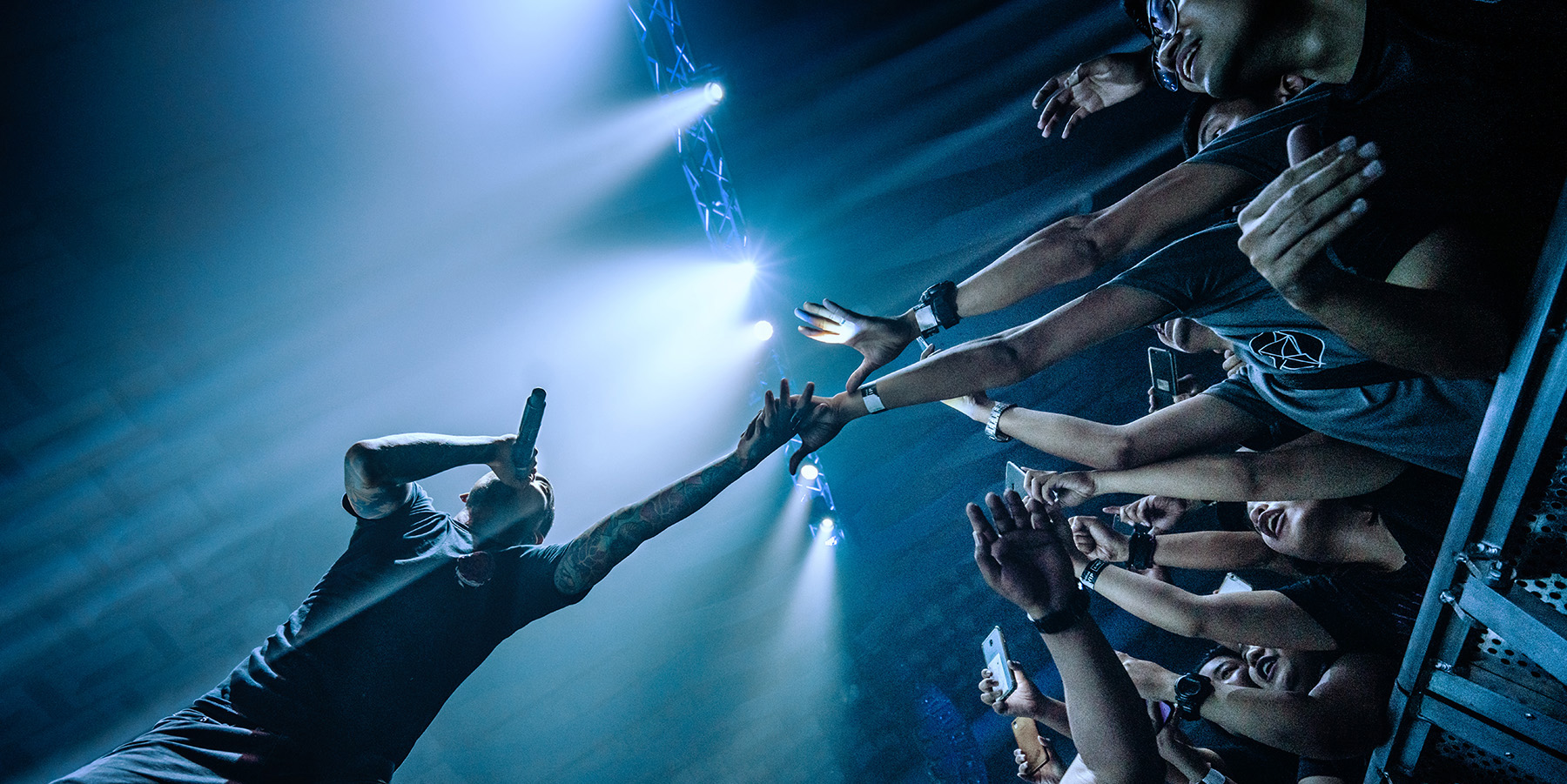 Hero shot — live, in the pit